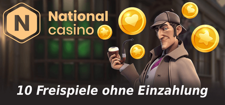 National Casino 10 Freispiele ohne Einzahlung